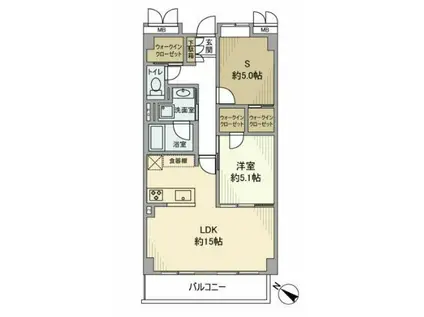 アドリーム本駒込六義園(2LDK/4階)の間取り写真