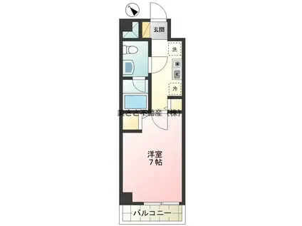 サル・ド・セジュールIII(1K/4階)の間取り写真