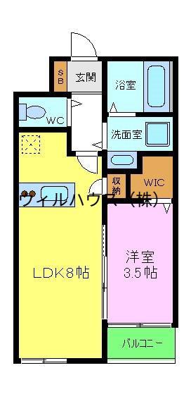 ST.RESIDENCE 七道(1LDK/4階)の間取り写真