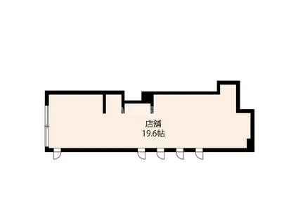 グラン・フェリーチェ(ワンルーム/1階)の間取り写真