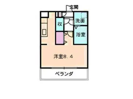 グレーシア江戸橋(1K/3階)の間取り写真