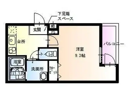 フジパレス堺もずノース2番館(1K/1階)の間取り写真