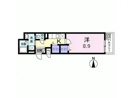 トレチーメ(1K/3階)の間取り写真