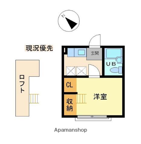 エスペランサ(1K/2階)の間取り写真