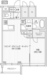 レジディア笹塚II 2階(1LDK/2階)の間取り写真