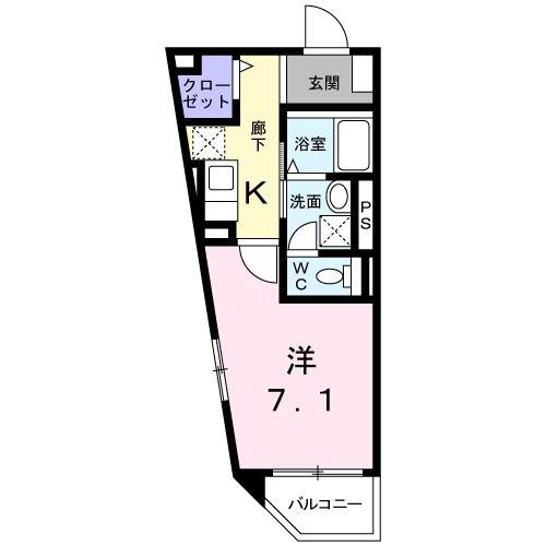 ソフィアスコーレ(1K/3階)の間取り写真