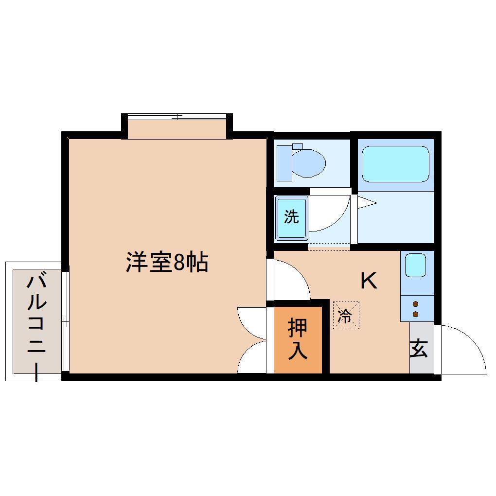 STAYニュータイプビル(1K/3階)の間取り写真