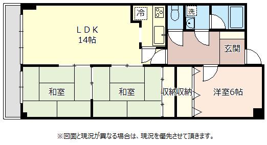 センチュリー北本(3LDK/1階)の間取り写真