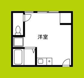 光ハイツ(ワンルーム/2階)の間取り写真