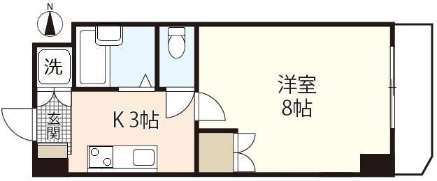 第4森下ビル(1K/2階)の間取り写真