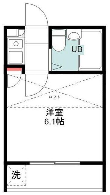 ライフピアエイコウ(1K/1階)の間取り写真