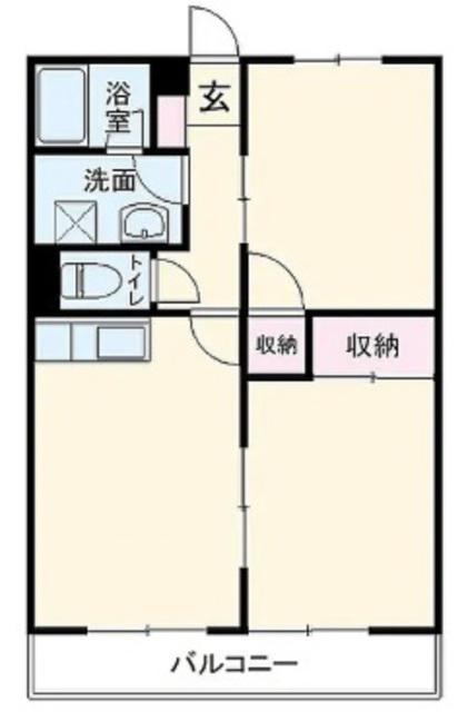 パールマンション(2DK/3階)の間取り写真