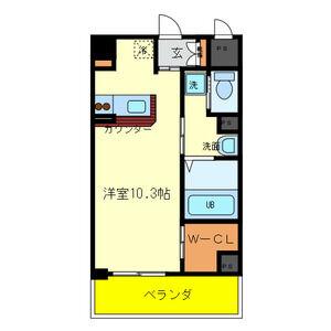 グランベージュ大手町(ワンルーム/2階)の間取り写真