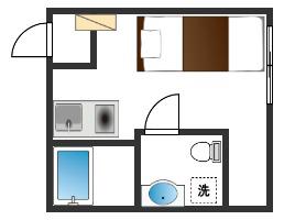 SMART RESIDENCE IOTELE 初台(ワンルーム/2階)の間取り写真