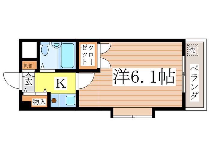 トマトコーポ(1K/3階)の間取り写真