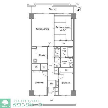 CASSIA習志野(3LDK/6階)の間取り写真