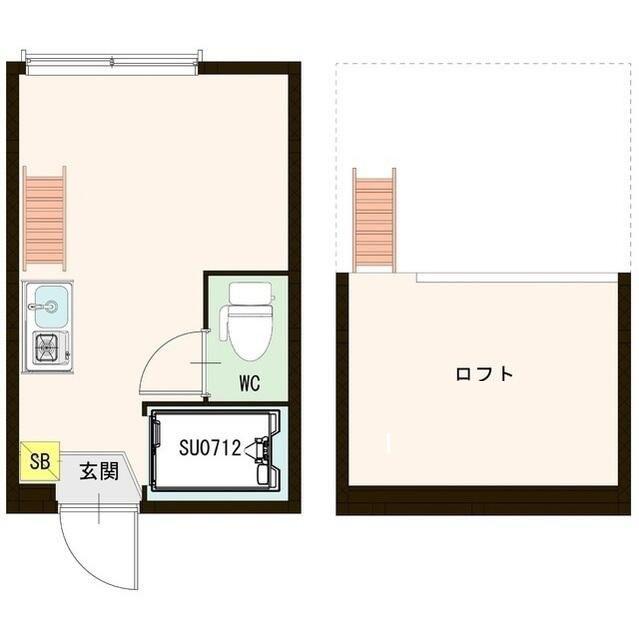 アーバンセントリック(ワンルーム/1階)の間取り写真