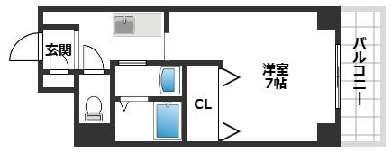 第2大森マンション(ワンルーム/2階)の間取り写真