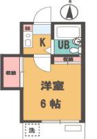 サクセス西台(1K/2階)の間取り写真