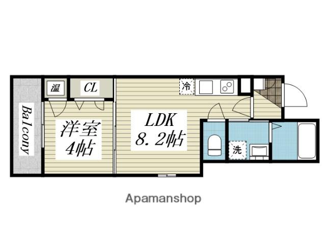 Rパレス矢田(1LDK/1階)の間取り写真