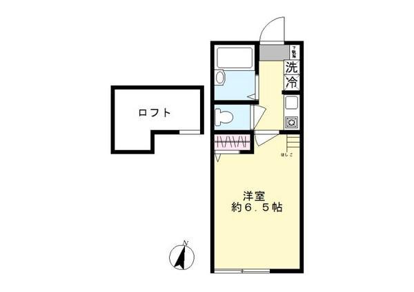 マ・ピエス生田 5(1K/2階)の間取り写真