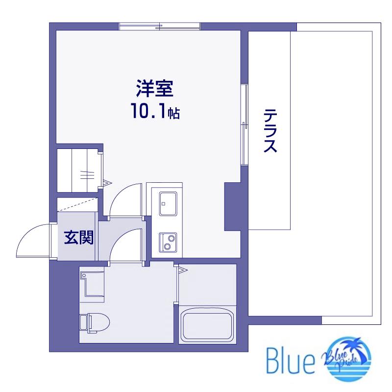 アナハ鎌倉(ワンルーム/1階)の間取り写真