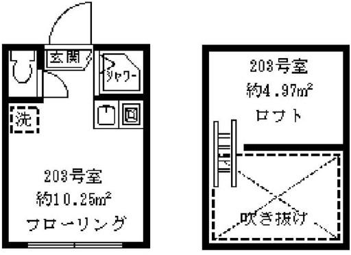 ソフィアポイント(ワンルーム/2階)の間取り写真
