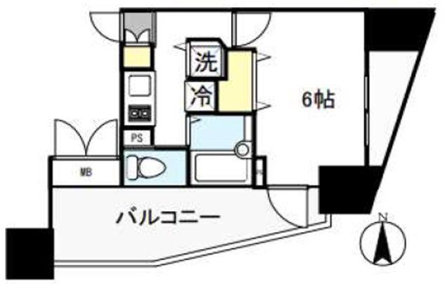 フェニックス板橋大山(1K/8階)の間取り写真