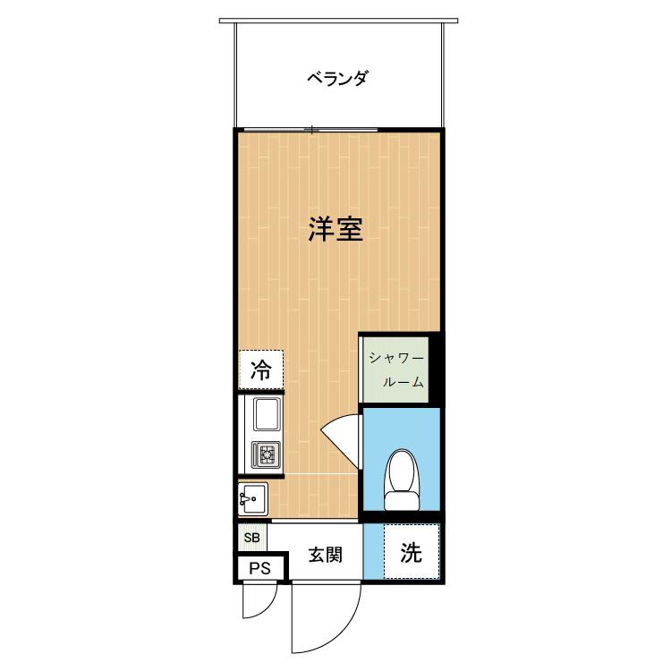 HANAHOUSE MAEJIMA(ワンルーム/8階)の間取り写真