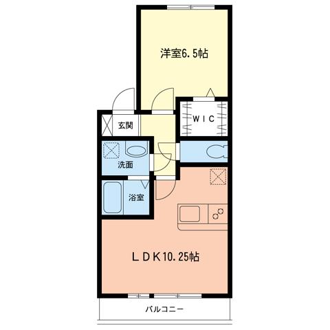 サニーコート(1LDK/1階)の間取り写真