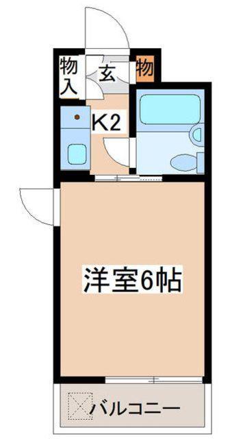 エクセル東中野(1K/3階)の間取り写真