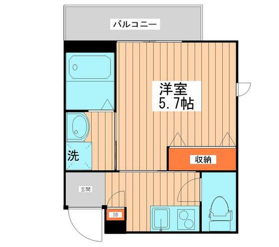 LIP SQUARE(1K/3階)の間取り写真