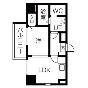 LIVES RESIDENCE SAKO家賃ダウン他キャン(1LDK/4階)の間取り写真