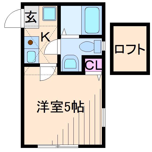 CORUJA(1K/2階)の間取り写真
