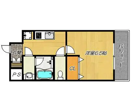 エルブランシェ(1K/5階)の間取り写真