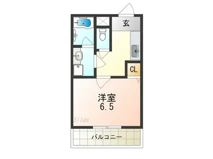 COZY HOUSE GUMINOKI(1K/1階)の間取り写真