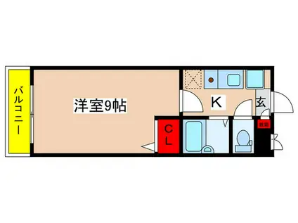 スターダスト麻生(1K/4階)の間取り写真