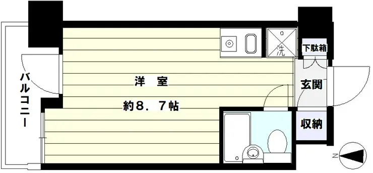 ルネ御苑プラザ 6階階 間取り