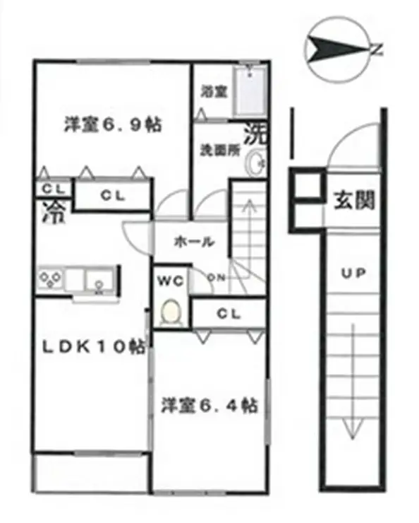 サンドエル 2階階 間取り