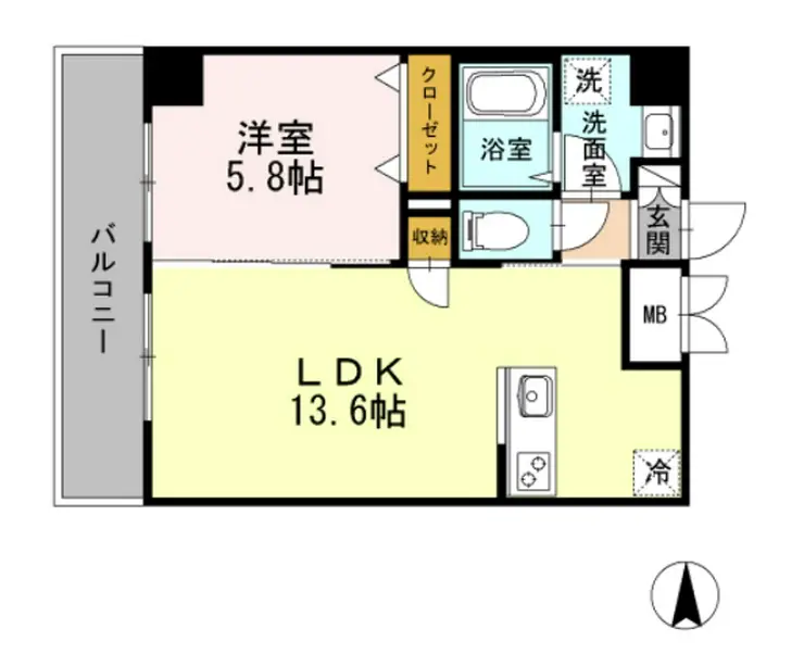 グランパルク小金井 4階階 間取り