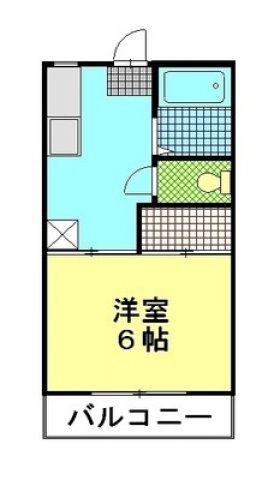 タウニィ88(1K/2階)の間取り写真