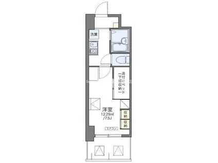レオパレスGREEN(1K/6階)の間取り写真