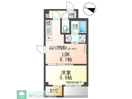 CHARME TOIT(1LDK/2階)の間取り写真