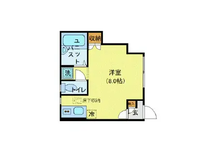 コンフォート平和台(ワンルーム/1階)の間取り写真