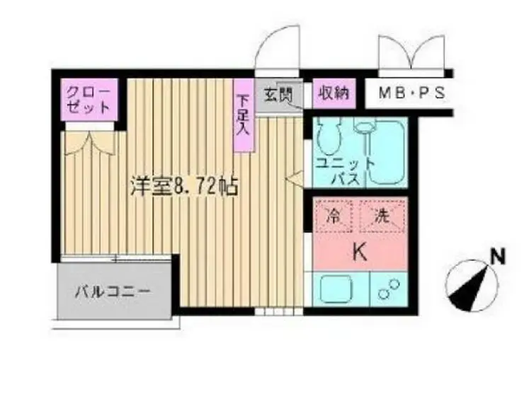 ビイルーム新宿 3階階 間取り