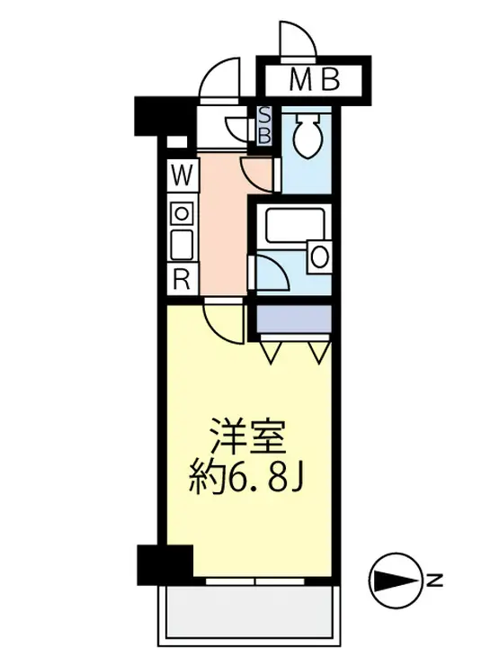 メゾンエクレーレ新宿西戸山 6階階 間取り