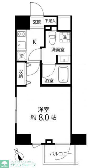 DELCCS IKEBUKURO(1K/9階)の間取り写真