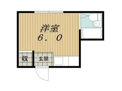 コーポラス長良(ワンルーム/2階)の間取り写真