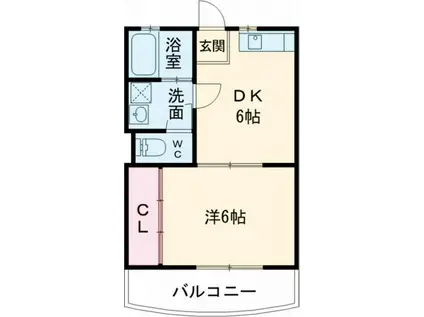 スペチアーレ(1DK/2階)の間取り写真