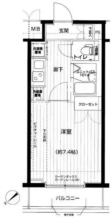 メインステージ神田駅前 9階階 間取り
